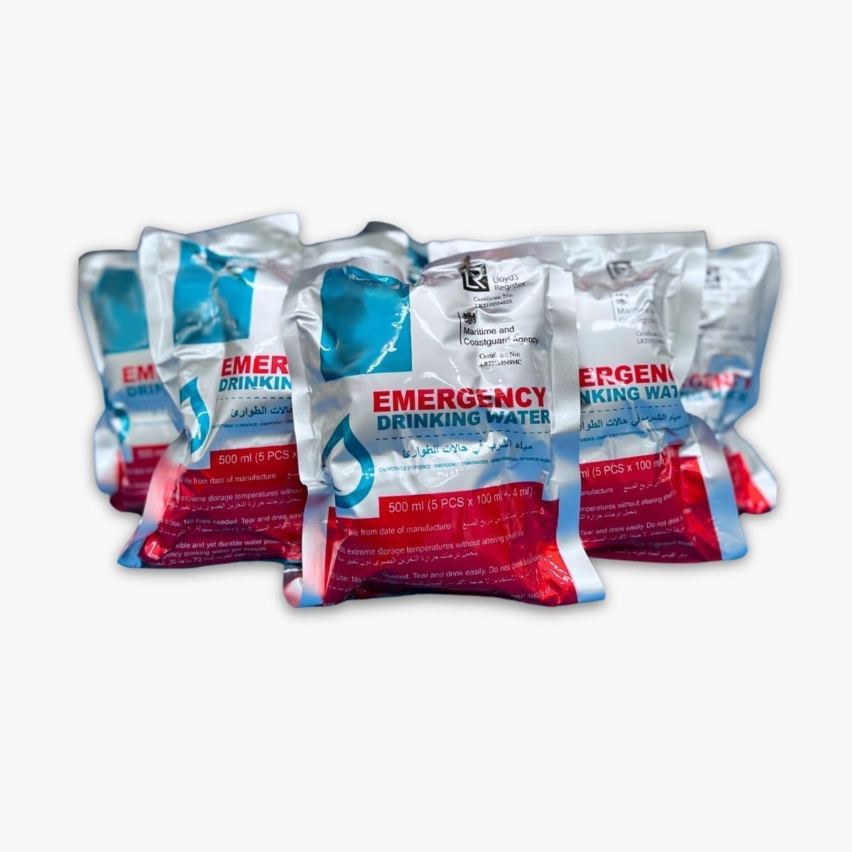 5 Yıl Raf Ömrü ile Acil Durum,Afet Ve Deprem Suyu, Hayat Kurtaran Acil Durum Su Paketi (1 KOLİ) (5 Paket x 500 ml.)
