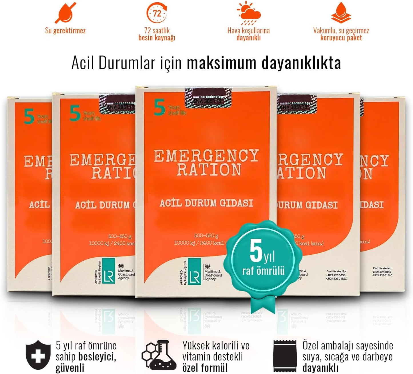 Acil Durum Afet Ve Deprem Gıdası ,3'Lü Acil Durum Paketi ,Deprem Paketi ,3'Lü, 2 Adet İçme Suyu Ve 1 Adet Gıda