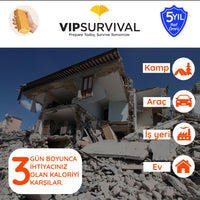 5 Yıl Raf Ömrü ile Acil Durum Gıdası Hayat Kurtaran Beslenme (25 Paket x 500 gr.)