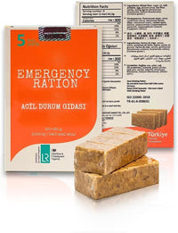 Acil Durum ve Deprem Gıdası, Afet Beslenme Paketi , Hayat Kurtaran Beslenme,5 Yıl Raf Ömrü, (1 KOLİ)  (10 Paket x 500 gr )