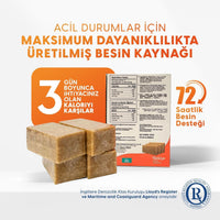Acil Durum ve Deprem Gıdası, Afet Beslenme Paketi , Hayat Kurtaran Beslenme,5 Yıl Raf Ömrü İle (5 Paket x 500 gr.)