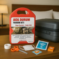 Acil Durum Yardım Kiti, 36 Parça, Doğa Sporları ve Doğal Afet için İlk Yardım Seti