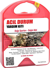 Acil Durum Yardım Kiti, 36 Parça, Doğa Sporları ve Doğal Afet için İlk Yardım Seti