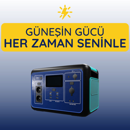 Acil Durumlar İçin Solar Jeneratör 100W Güneş Paneli ile Kesintisiz Enerji