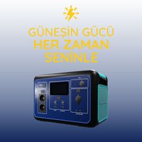 Acil Durumlar İçin Solar Jeneratör 100W Güneş Paneli ile Kesintisiz Enerji
