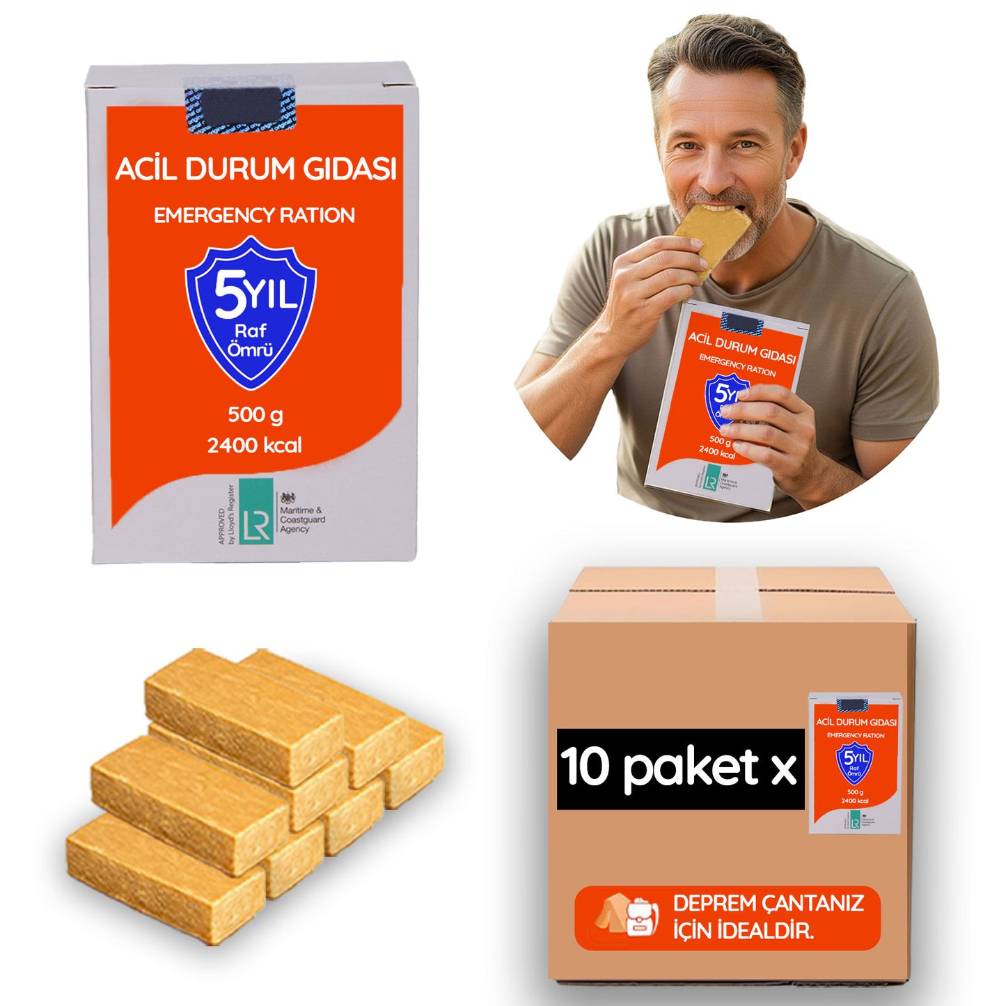 ACİL DURUM GIDASI (10 Paket)